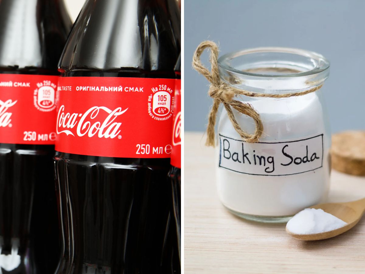 Kết hợp Baking Soda và Coca-Cola là một cách làm sạch bồn cầu bị ố hiệu quả